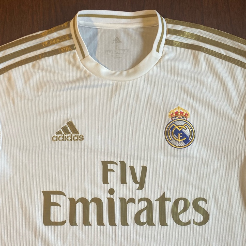 Real Madrid white Jersey, men’s small